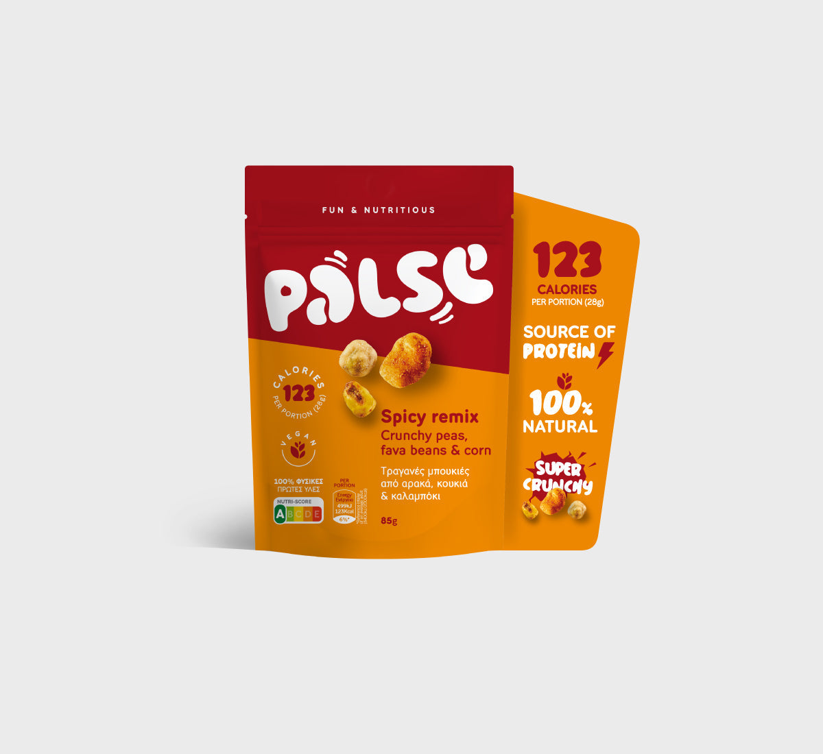 Palse - Spicy Remix Crunchy Peas, Fava Beans & Corn 85g