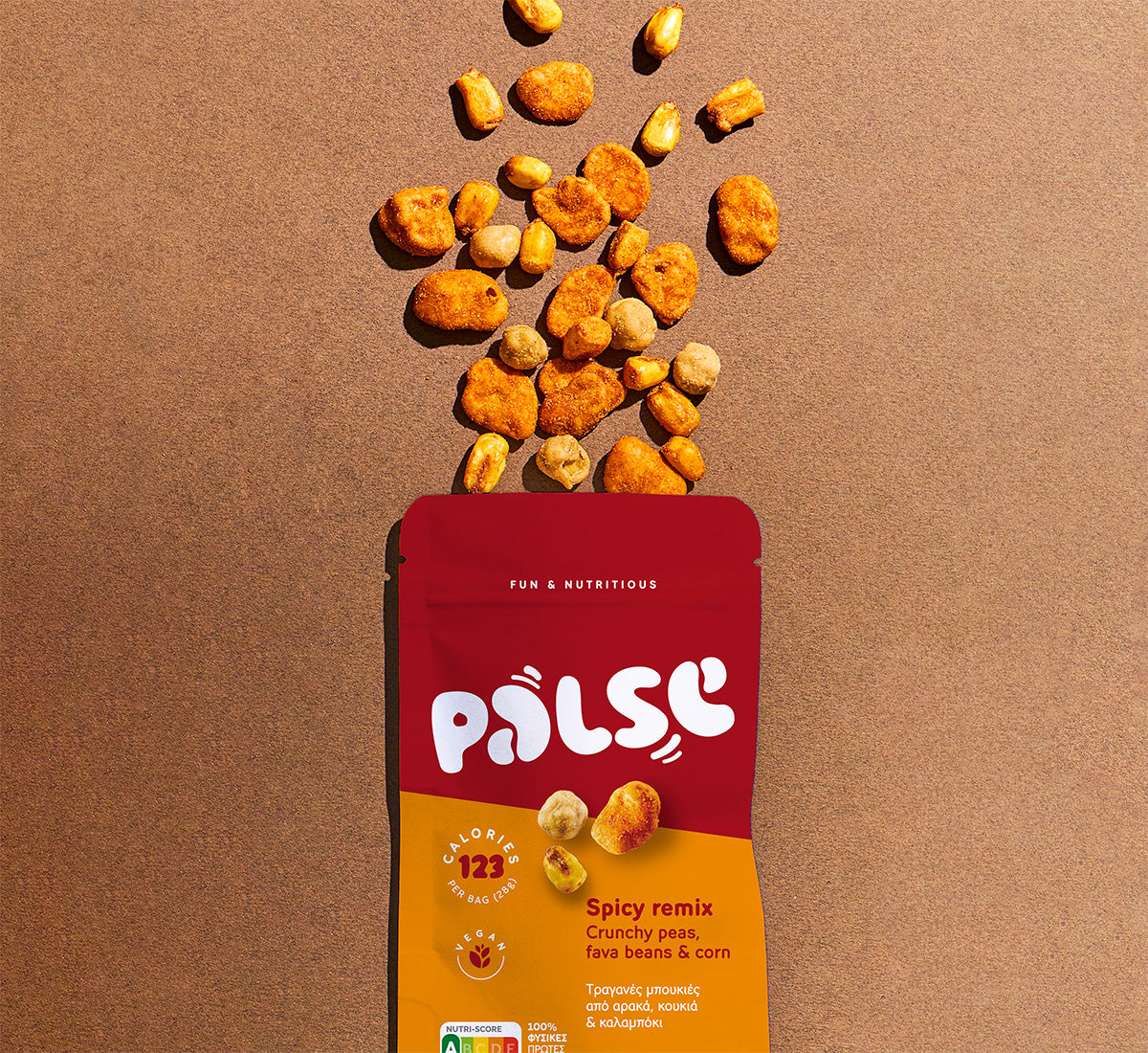 Palse - Spicy Remix Crunchy Peas, Fava Beans & Corn 28g