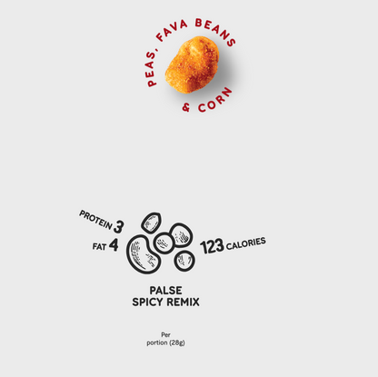 Palse - Spicy Remix Crunchy Peas, Fava Beans & Corn 28g