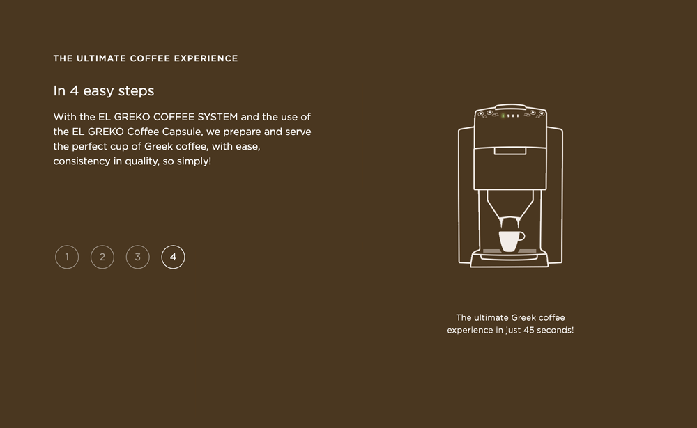 El Greco Coffee System, STEP 04