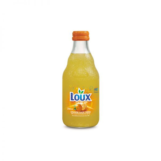 Loux Orange Juice Drink 250 ml. (Glass)