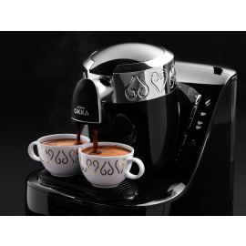 Arzum Okka Automatic Turkish/Greek Coffee Machine, Black/Chrome 120V