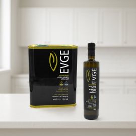 EVGE Black Label Olive Oil Refill Kit, 750 ml + 3 L, 2026 Collection — front pack