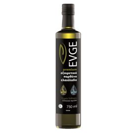 EVGE Black Label Extra Virgin Olive Oil, 750 ml — manufacturer product image; packaging design may vary