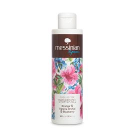 Messinian Spa Orange, Vanilla Orchid & Blueberry Shower Gel, 300 ml — front view