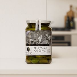 Prekas Syros Caper Berries in Brine, 580 g — front view