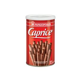 Papadopoulos Caprice Classic Hazelnut & Cocoa Wafer Rolls, 250 g