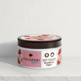 Messinian Spa Strawberry Body Yogurt, 250 ml — front view
