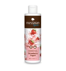Messinian Spa Strawberry & Yogurt Shower Gel, 300 ml — front view