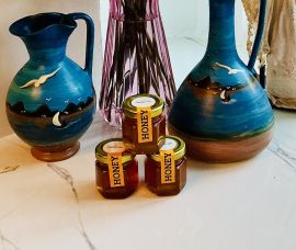 Greek Honey Mini Jars, 3 × 50 g — lifestyle view