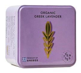 Seven Senses Organic Greek Lavender Tea Tin, 40 g — front product view