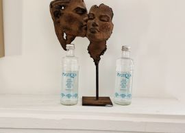 Mastiqua Mastic Sparkling Water, 330 ml — lifestyle view