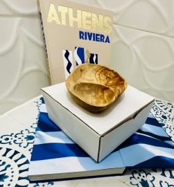 Handmade Greek Olive Wood Dish — lifestyle view
