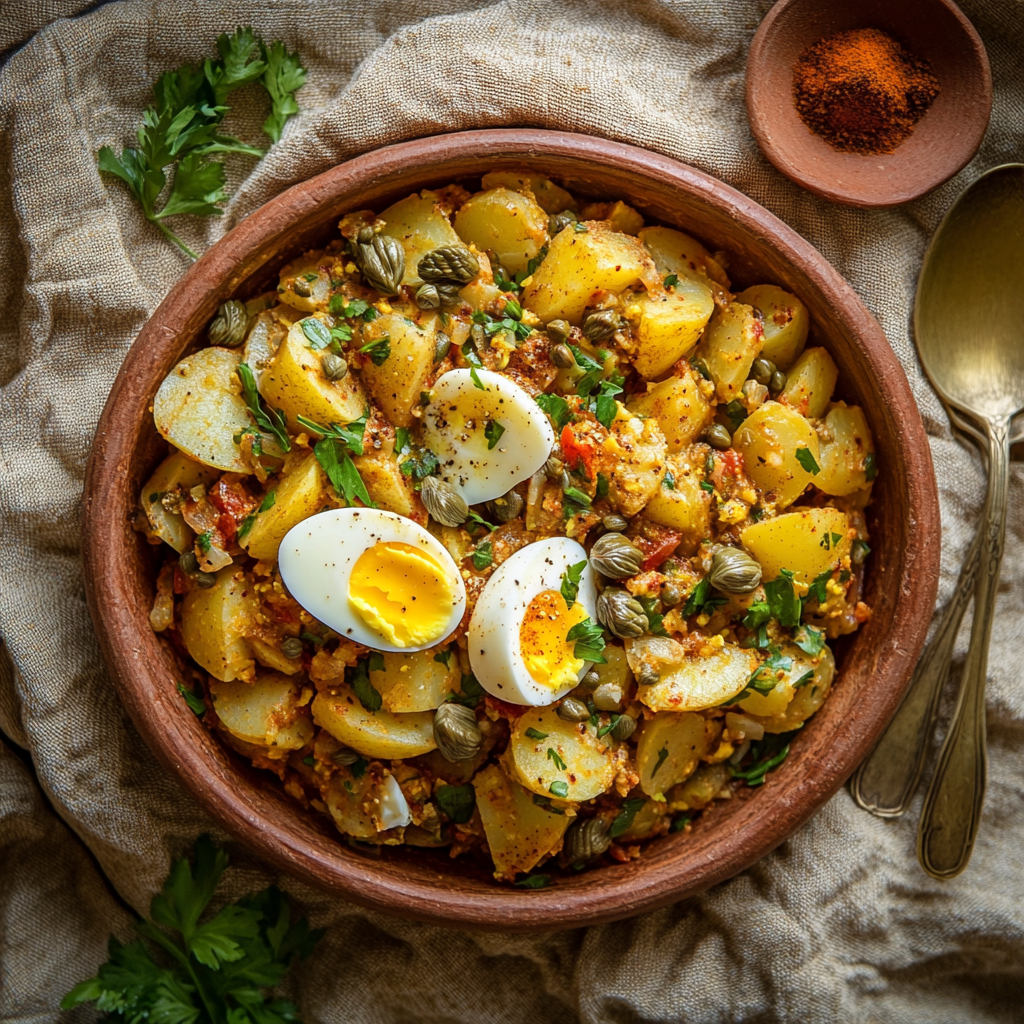 Tunisian_potato_salad_tossed_with_harissa
